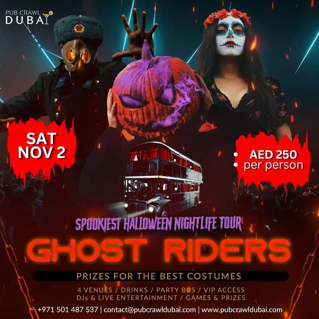 halloween pub crawl dubai 2024 sq